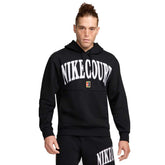 Nike Felpa Court Heritage Uomo Nero | NonSoloSport