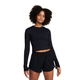 Nike T-Shirt Manica Lunga One Fitted Donna Nero | NonSoloSport