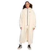Nike Giacca Duster Sportswear Tech Fleece Donna Bianco Avorio | NonSoloSport
