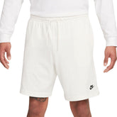 Shorts Uomo Nike Club Interlock Bianco | NonSoloSport