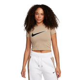 Nike T-Shirt Sportswear Donna Marrone Kaki | NonSoloSport