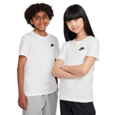 T-Shirt Ragazzo Nike Sportswear Bianco | NonSoloSport