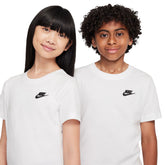 T-Shirt Ragazzo Nike Sportswear Bianco | NonSoloSport