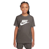 T-Shirt Ragazzo Nike Sportswear Marrone Bianco | NonSoloSport