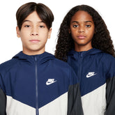 Giacca Ragazzo Nike Windrunner Sportswear Blu Grigio | NonSoloSport