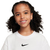 T-Shirt Ragazza Nike Sportswear Essential Bianco | NonSoloSport