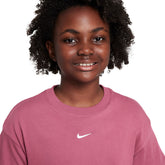 T-Shirt Ragazza Nike Sportswear Essential Rosa | NonSoloSport
