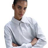 Polo Manica Lunga Donna Nike Sportswear Essential Grigio | NonSoloSport