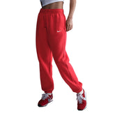 Pantaloni Donna Nike Sportswear Phoenix Fleece Rosso | NonSoloSport