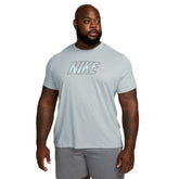 Nike T-Shirt Dri-Fit Slub Uomo Grigio | NonSoloSport