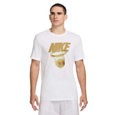 T-Shirt Basket Uomo Nike Dri-FIT Bianco | NonSoloSport