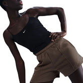 Shorts Donna Nike Sportswear Chill Terry Marrone | NonSoloSport