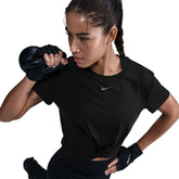 T-Shirt Donna Nike One Classic Twist Nero | NonSoloSport