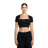 Top Donna Nike Sportswear Chill Knit Nero | NonSoloSport