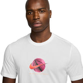 T-Shirt Uomo Nike Basket Dri-FIT Bianco | NonSoloSport