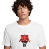 T-Shirt Uomo Nike Basket Dri-FIT Bianco | NonSoloSport