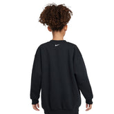 Felpa Bambino Nike Oversized Crew Nero | NonSoloSport