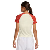 T-shirt Donna Nike Sportswear Chill Knit Beige Rosso | NonSoloSport