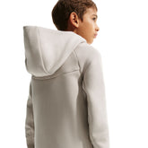 Felpa Ragazzo Nike Sportswear Tech Fleece Beige Nero | NonSoloSport