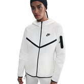 Felpa Donna Nike Sportswear Tech Fleece Windrunner Bianco Nero | NonSoloSport