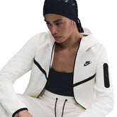 Felpa Donna Nike Sportswear Tech Fleece Windrunner Bianco Nero | NonSoloSport