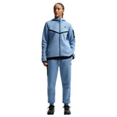 Felpa Donna Nike Sportswear Tech Fleece Windrunner Azzurro Nero | NonSoloSport