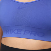 Bra Donna Nike Pro Seamless Sostegno Leggero Viola | NonSoloSport