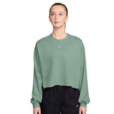 Maglia Donna Nike Sportswear Chill Terry Verde | NonSoloSport