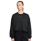 Felpa Donna Nike Sportswear Chill Terry Nero | NonSoloSport