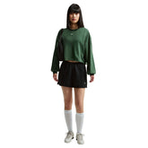 Maglia Donna Nike Sportswear Chill Terry Verde | NonSoloSport