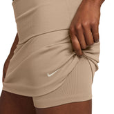 Gonna Shorts Donna Nike Sportswear Chill Knit Marrone | NonSoloSport