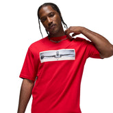 T-Shirt Uomo Nike Jordan Photo Rosso Nero | NonSoloSport