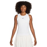 Canotta Donna Nike Rib Tight Bianco | NonSoloSport