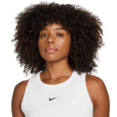 Canotta Donna Nike Rib Tight Bianco | NonSoloSport