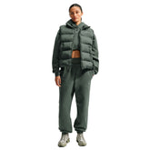 Pantalone Donna Nike Studio Fleece Medium Weight Verde | NonSoloSport