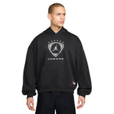 Felpa Uomo Jordan Brooklyn Nero Argento | NonSoloSport