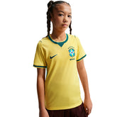 T-Shirt Ragazzo Nike Brazil 2026 Stadium Home Giallo | NonSoloSport