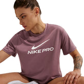 T-Shirt Donna Nike Pro Dri-FIT Viola | NonSoloSport