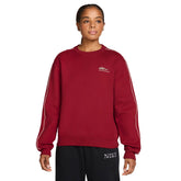 Maglia Donna Nike Studio Fleece Graphic Pack Bordeaux | NonSoloSport