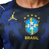 Maglia Calcio Uomo Nike Jordan Brasile 2026 Stadium Away Blu Scuro Nero | NonSoloSport