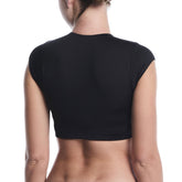 Top Costume Donna Nike Swim Cropped Nero | NonSoloSport