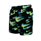 Costume Bambino Nike Breaker Print Volley Nero Verde | NonSoloSport