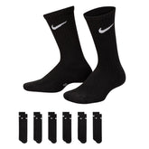 Calze Bambino Nike Performance Cushioned Crew 6 Pack Nero Bianco | NonSoloSport
