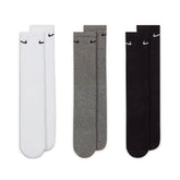 Nike Calze Everyday Cush 3 Paia Bianco Grigio Nero | NonSoloSport