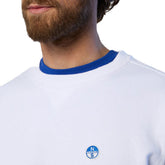 Felpa Uomo North Sails Patch Bianco | NonSoloSport