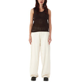 Canotta Donna Obey Hudson Mesh Marrone | NonSoloSport