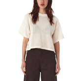 Top Donna Obey Alex Mesh Bianco | NonSoloSport
