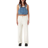 Top Donna Obey Cropped Overall Denim Blu | NonSoloSport