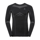 Top Manica Lunga Uomo Odlo Performance Evolution Warm Nero | NonSoloSport