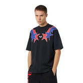 T-Shirt Uomo Phobia Red Blue Starry Lightning Nero | NonSoloSport